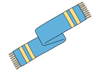How to Draw a Scarf Step by Step scarf drawing tutorial